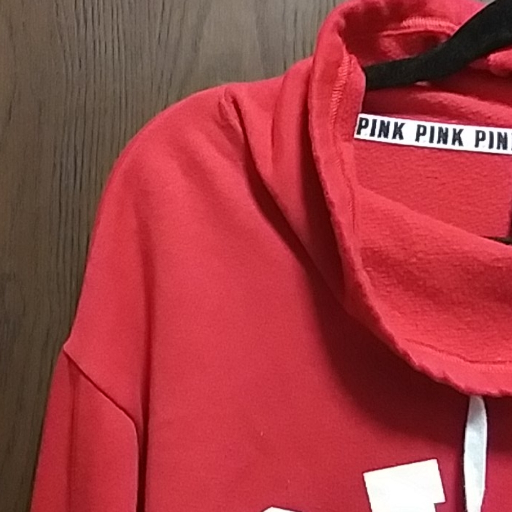 PINK cowl neck sweatshirt - Picture 4 of 5